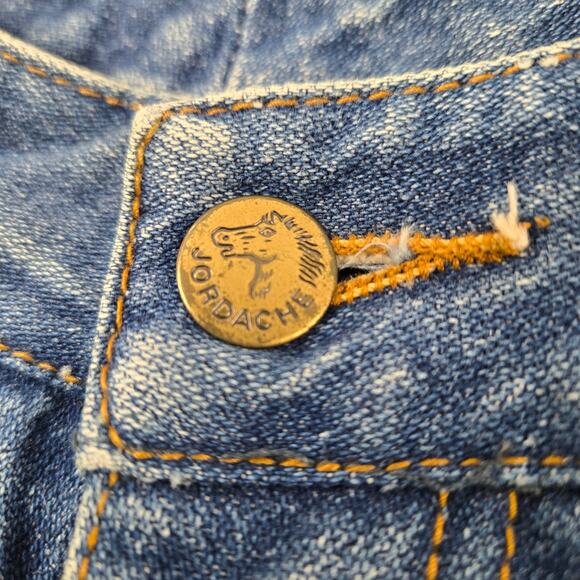 Vintage Jordache Women's Jeans Pleated Tapered Dark Wash sz 26 SEE MEASUREMENTS - Picture 8 of 16